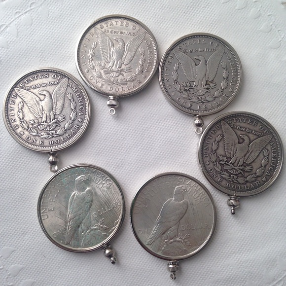 Antique 1923 Silver Dollar Coin, 18in 925 Chain - Picture 8 of 8